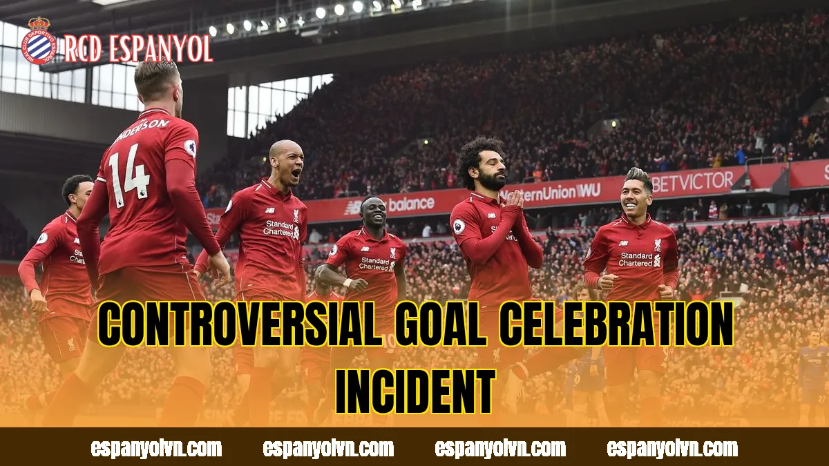 Controversial goal celebration incident