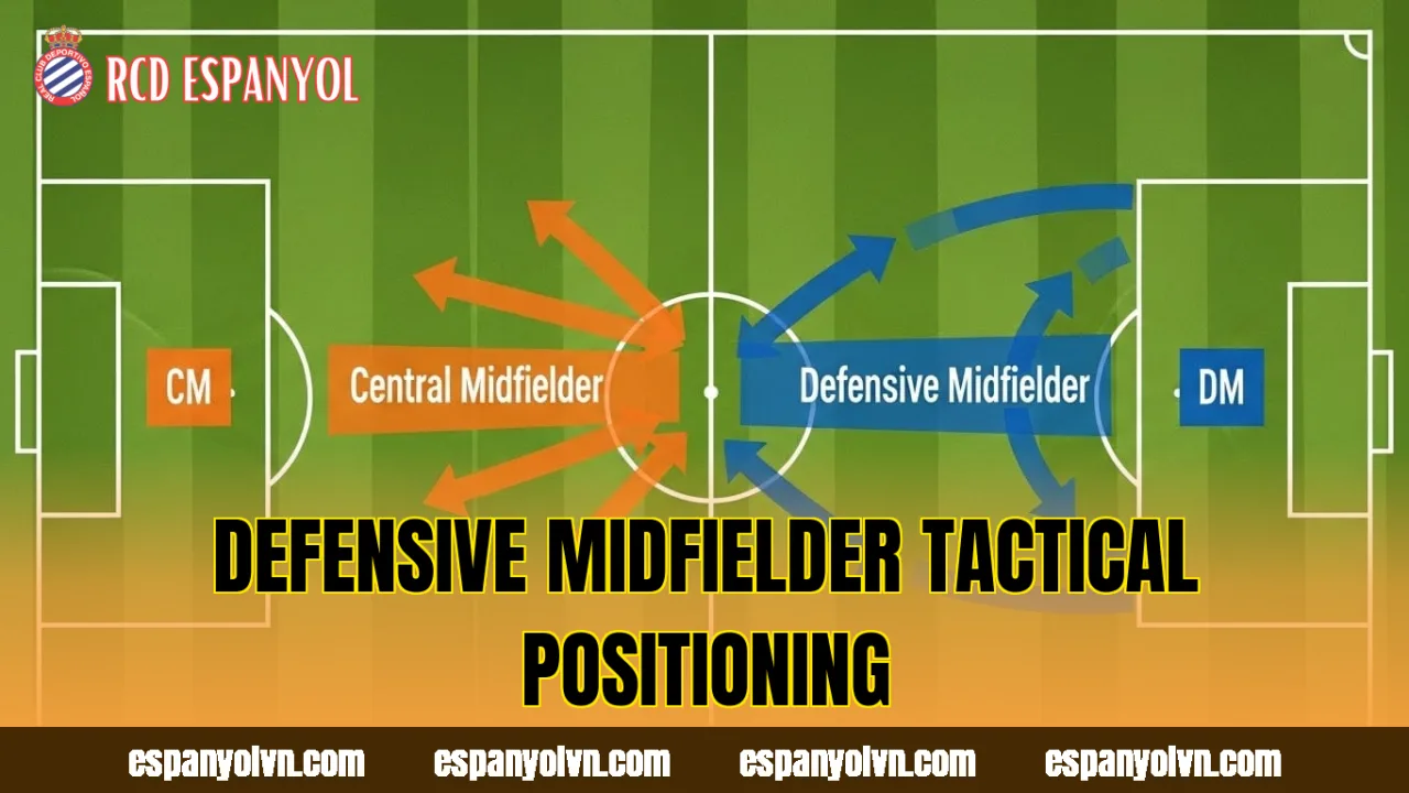 Defensive midfielder tactical positioning