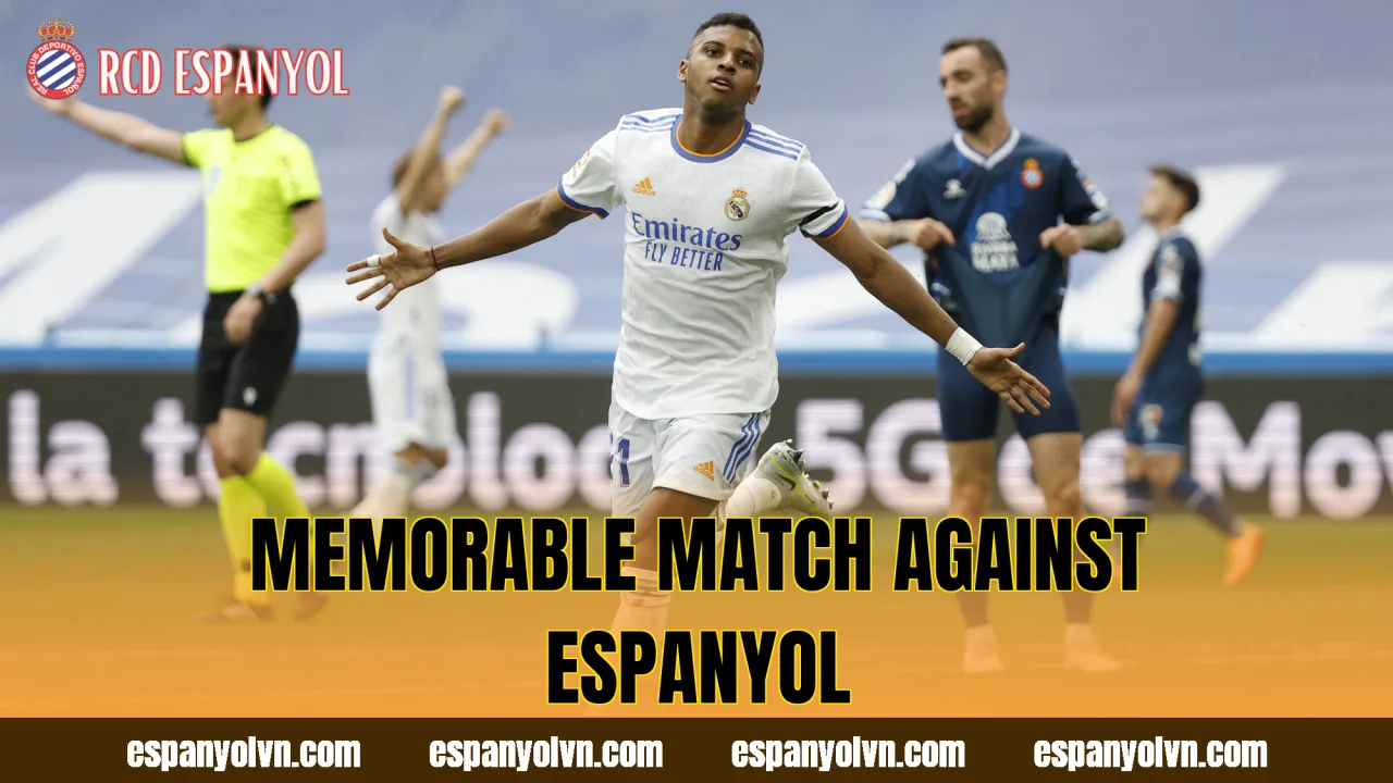 Memorable match against Espanyol