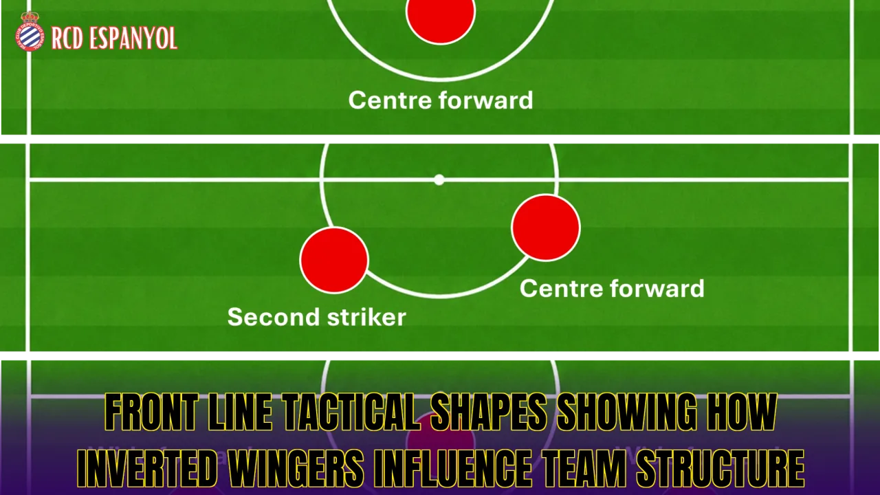 Front line tactical shapes showing how inverted wingers influence team structure